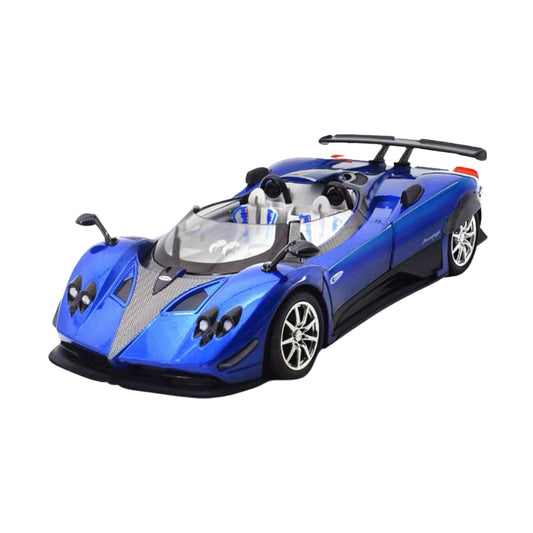 PAGANI ZONDA HP BARCHETTA BLUE DIECAST MODEL