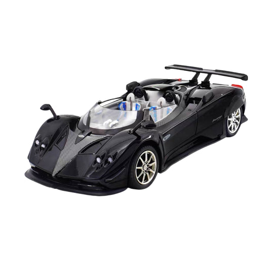 PAGANI ZONDA HP BARCHETTA BLACK DIECAST MODEL