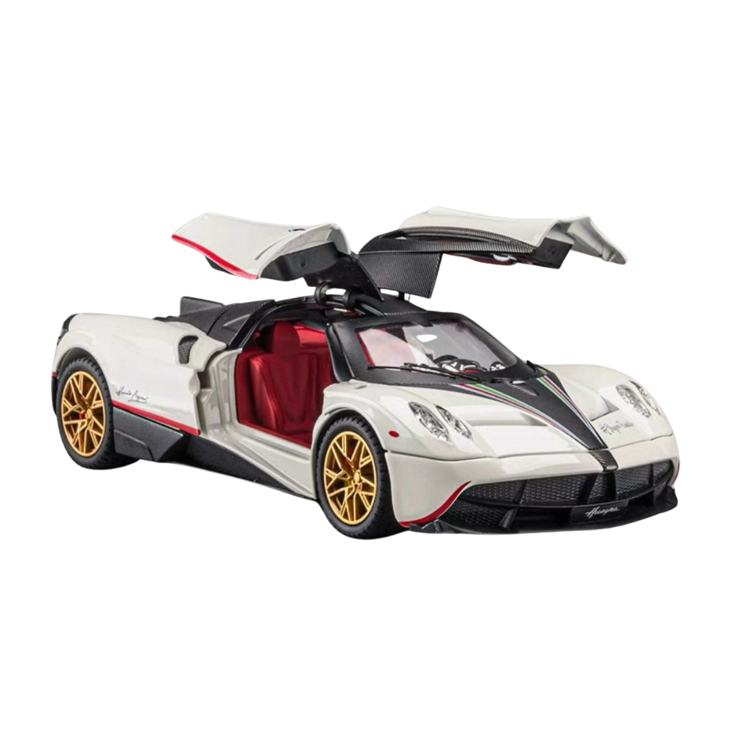 PAGANI HUAYRA ROADSTER WHITE DIECAST MODEL