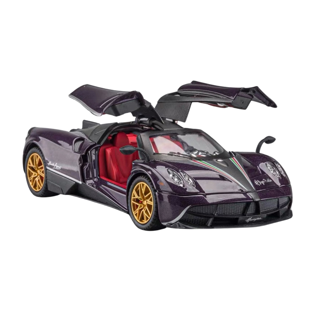 PAGANI HUAYRA ROADSTER BC PURPLE DIECAST MODEL