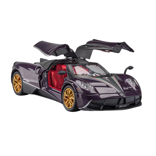 PAGANI HUAYRA ROADSTER BC PURPLE DIECAST MODEL