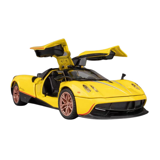 PAGANI HUAYRA YELLOW DIECAST MODEL