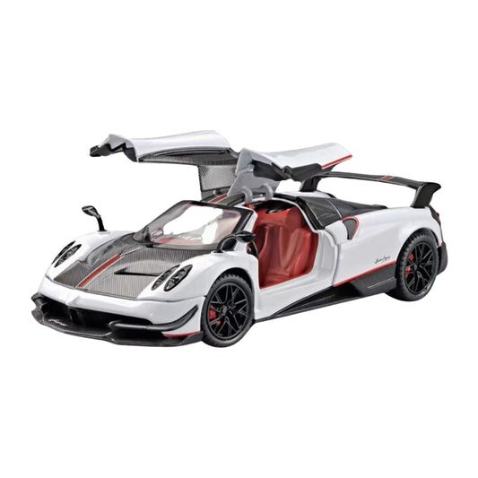 PAGANI HUAYRA ROADSTER BC WHITE DIECAST MODEL