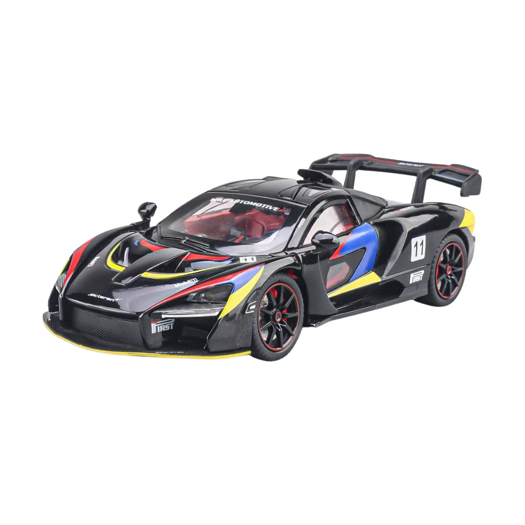 MCLAREN SENNA GTR BLACK DIECAST MODEL
