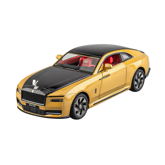 ROLLS-ROYCE SPECTRE GOLD BLACK DIECAST MODEL