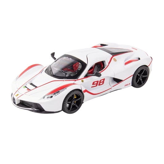 FERRARI FXX K WHITE DIECAST MODEL