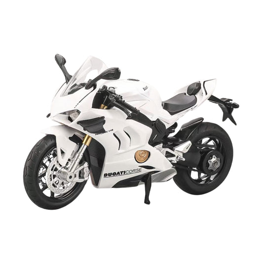 DUCATI PANIGALE V4S WHITE DIECAST MODEL