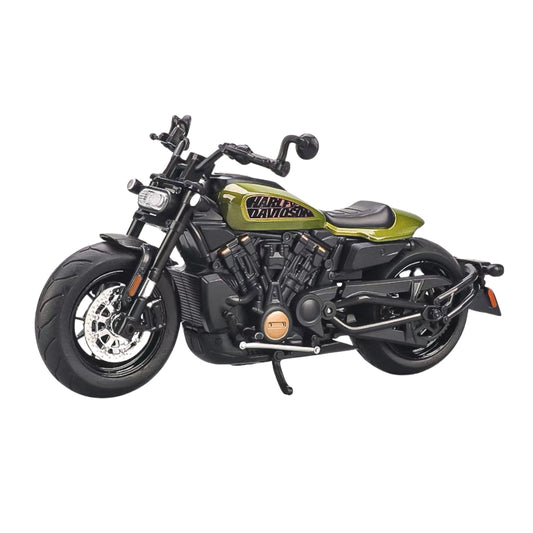 HARLEY-DAVIDSON SPORTSTER S GREEN DIECAST MODEL
