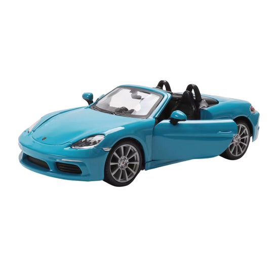 PORSCHE 718 BOXSTER BLUE DIECAST MODEL