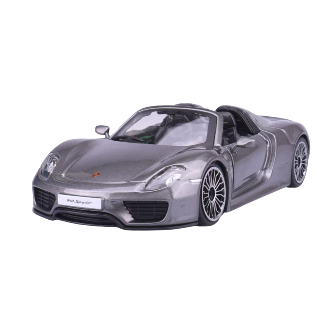 PORSCHE 918 SPYDER GREY DIECAST MODEL