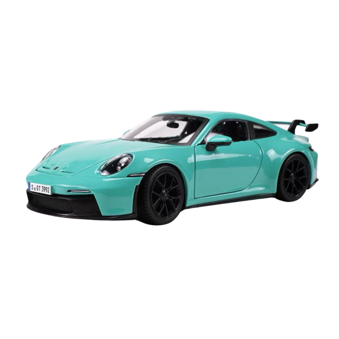 PORSCHE 911 GT3 TURQUOISE DIECAST MODEL