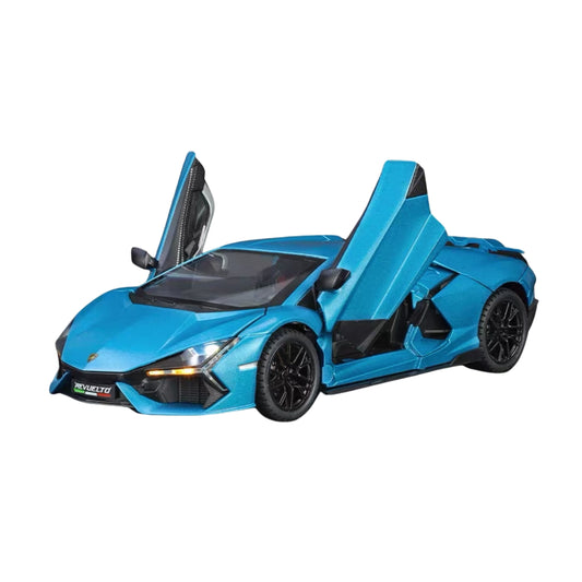 LAMBORGHINI REVUELTO ROADSTER BLUE DIECAST MODEL