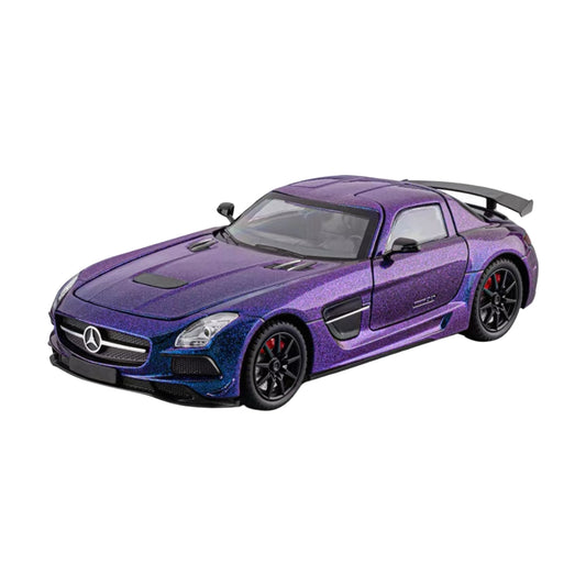 MERCEDES SLS AMG PURPLE DIECAST MODEL