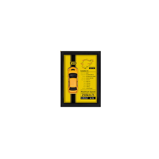 Mitsubishi EVO-Yellow 3D Alloy Simulation