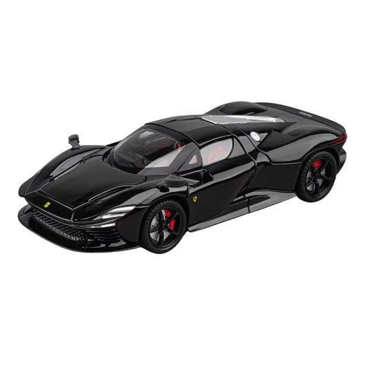 FERRARI DAYTONA SP3 BLACK DIECAST MODEL