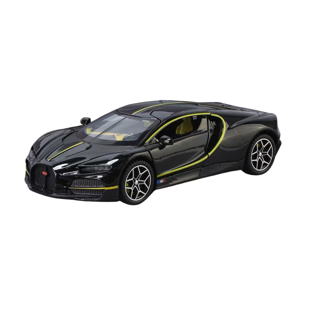 BUGATTI CHIRON BLACK DIECAST MODEL